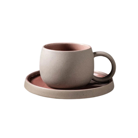 Two-tone Mug and Saucer